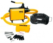 REMS Кобрa 32 Сет 32: спирали 32мм 4,5м, 4 вида насадок (буров), разделительный штифт, 1 пара перчаток, стальной чемодан для насадок REMS Кобрa 32 Сет 32: спирали 32мм 4,5м, 4 вида насадок (буров), разделительный штифт, 1 пара перчаток, стальной чемодан для насадок