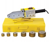 Аппарат для раструбной сварки 16, 20, 25, 32, 40, 50, 63,  Рабочая температура: 0-300 градусов
Мощность: 220-240 В, 50/60 Гц, 70-1600 Вт. Модель: EsWeld HL63-A1