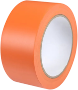 Лента для разметки и маркировки, оранжевый цвет, 200мм, 33м