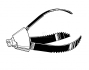 Нож с тремя лезвиями T-434, 110мм