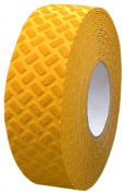 Полимерная светоотражающая противоскользящая лента для дорожной разметки, желтая, 100мм