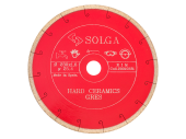 Диск алмазный Solga Diamant HARD CERAMICS сплошной (керамогранит) 230мм/25,4
