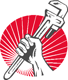 Газовый ключ в руке