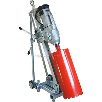 Алмазная сверлильная установка Cardi до 375мм, стальная станина с наклоном 75 фото