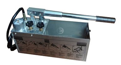 Ручной опрессовщик Zitrek RP-50 (10л., 0-60 атм., 9кг, бак нерж. сталь) фото