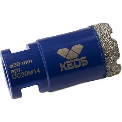 Коронка алмазная по керамограниту KEOS PRO 30 мм M14 (DC30M14) фото