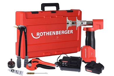 Аккумуляторный электрогидравлический аксиальный пресс ROTHENBERGER ROMAX AXIAL 16-20-25-32 мм (арт.1000002792) фото