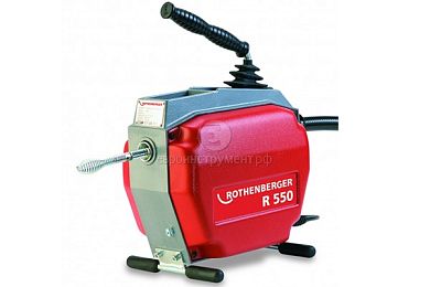 Прочистной аппарат Rothenberger R 550 для труб до 100 мм, со спиралями и принадлежностями фото
