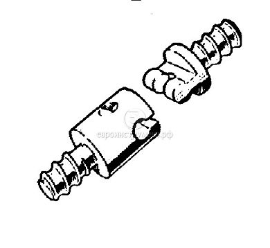 Адаптер для шарнирной грушевидной головки, 12мм фото