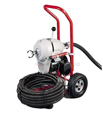 Прочистной аппарат для канализации K-1500A SE c комплектом спиралей, насадок и принадлежностей фото