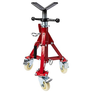 Низкая складная трубная опора Rotorica 12" на колесиках без роликов фото
