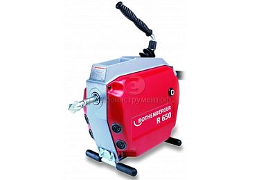 Прочистной аппарат Rothenberger R 650 для труб до 150 мм, со спиралями и принадлежностями фото