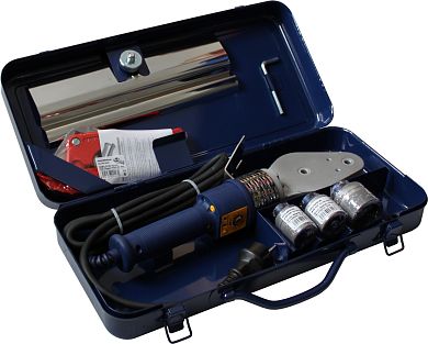 Dytron Set SP-4a 850W TraceWeld MINI blue паяльник для сварки полипропиленовых труб   с насадками  20, 25, 32 мм, принадлежностями и стальным ящиком фото