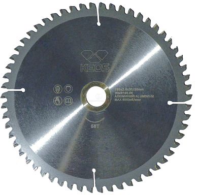 Диск пильный по металлу KEOS 190x30/20 z58 (WMB190.58) фото