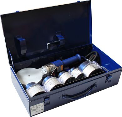Dytron Set SP-4a 1200W TraceWeld PROFI blue сварочный аппарат  с насадками  40 - 90 мм, принадлежностями и стальным ящиком фото